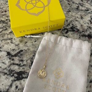 Kendra Scott Gold Initial Pendant Necklace